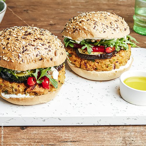 Burger végétal méditerranéen