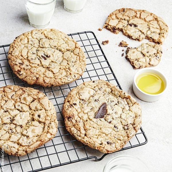 Cookies à l’huile d’olive façon New York