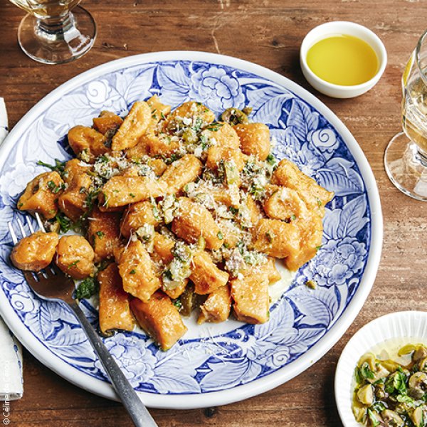 Gnocchis de patate douce & huile d’olive