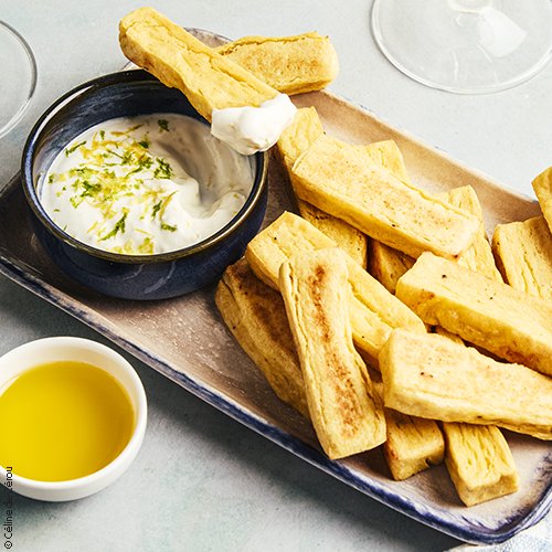 Panisses au four à l'huile d'olive