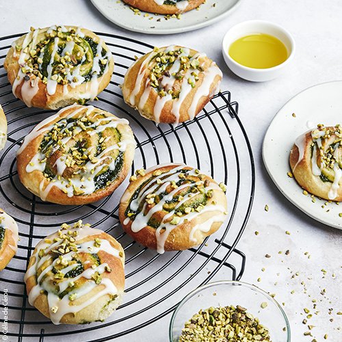 Pistache rolls à l’huile d’olive