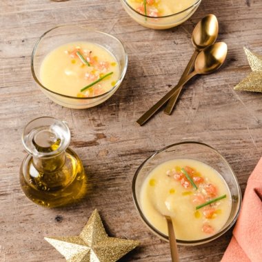 Soupe aux légumes oubliés, huile d'olive de Nyons AOP