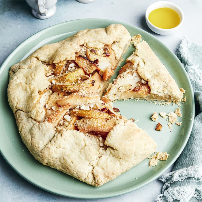 Tarte rustique poires, coings et huile d’olive