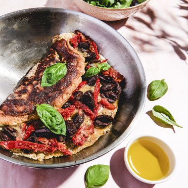 Omelette aux tomates séchées
