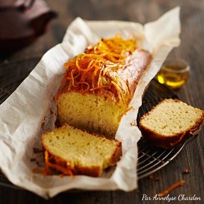 Gâteau au yaourt, à l’huile d’olive et fleur d’oranger