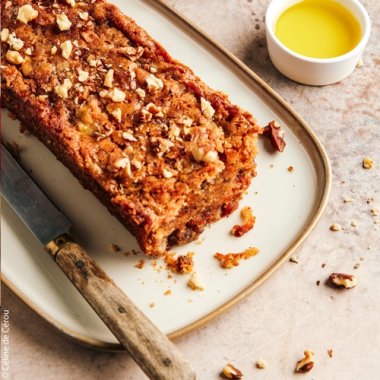 Carrot and banana cake