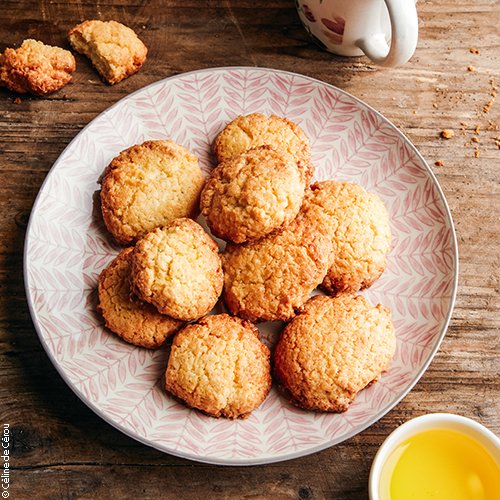 Biscuits noix de coco-huile d'olive