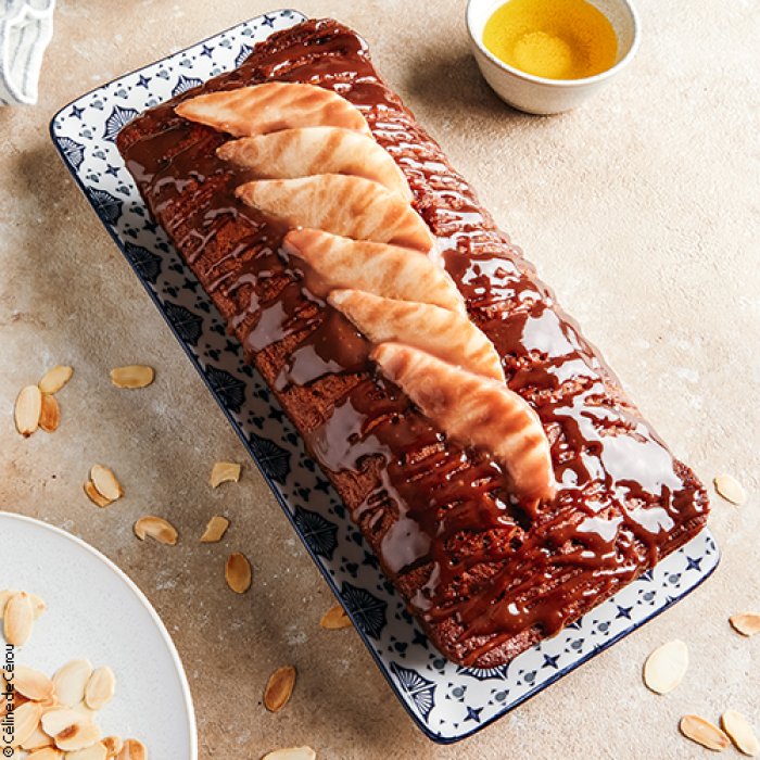 Cake au carambar et à la poire