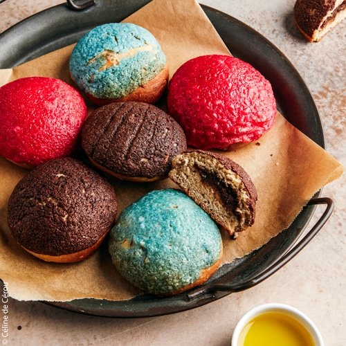 Conchas cœur chocolat