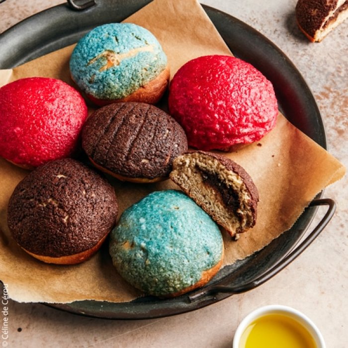 Conchas cœur chocolat
