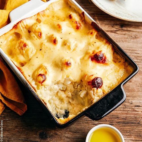 Gratin de chou-fleur au cheddar