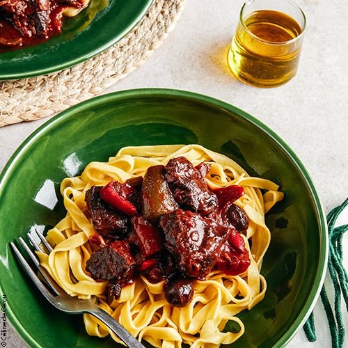 Joue de boeuf à la provençale
