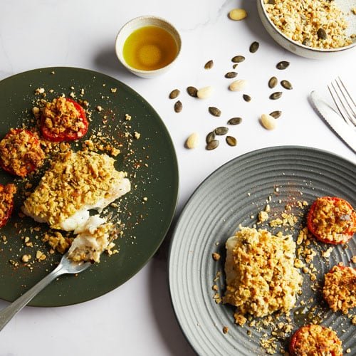 Cabillaud en croûte de crumble