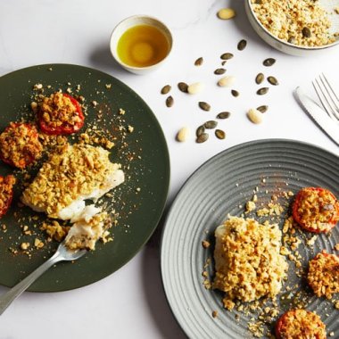 Cabillaud en croûte de crumble