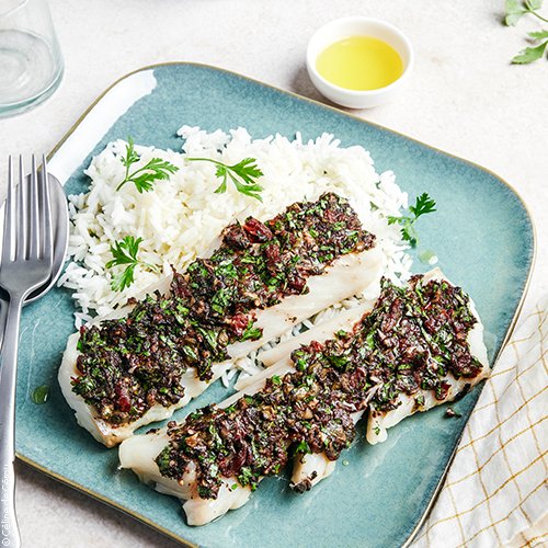Poisson grillé à la méditerranéenne