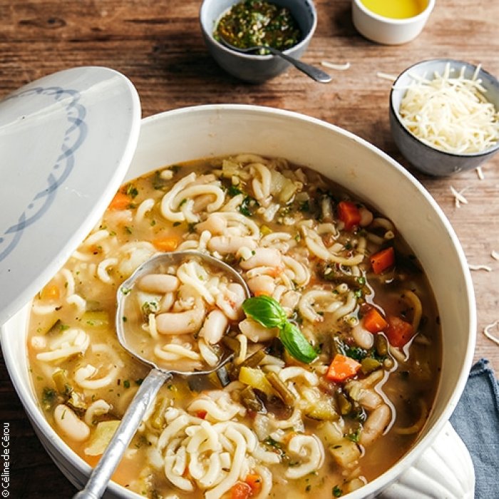 Soupe au pistou à l'huile d'olive