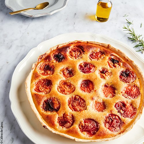 Tarte aux abricots des Baronnies, noisettes, pistaches