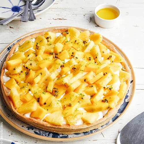 Tarte aux fruits exotiques