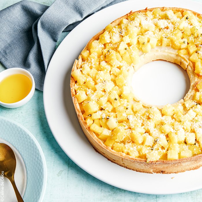 Tarte coco-ananas-passion