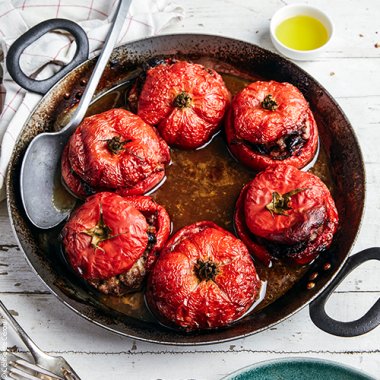 Tomates farcies veau-chair à saucisse