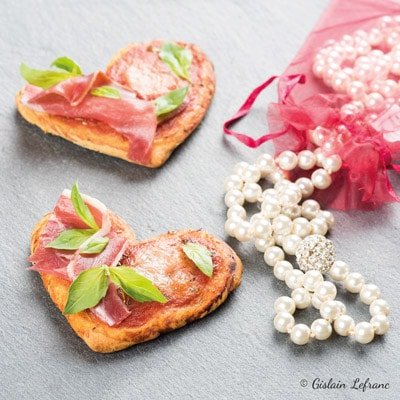 Mini-pizzas des amoureux