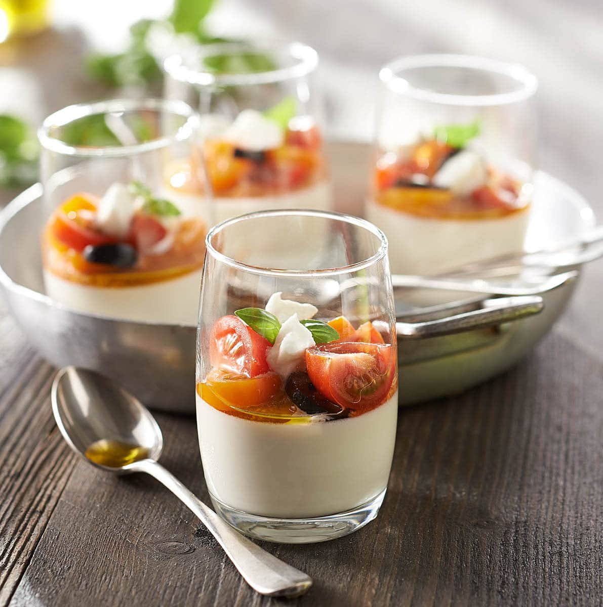 Panna cotta de Mozzarella et tomates