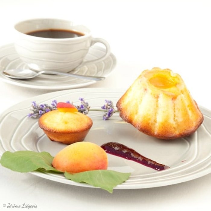 Petits gâteaux au yaourt, huile d'olive et abricot