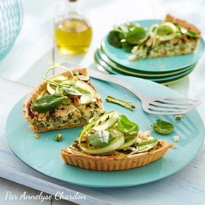 Quiche aux légumes de printemps