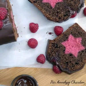 Moelleux au chocolat à l'huile d'olive, coeur surprise à la framboise