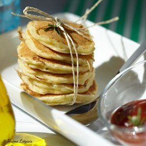 Blinis de courgette et parmesan