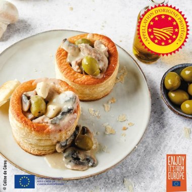 Bouchées à la reine, huile d'olive d'Aix-en-Provence AOP