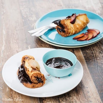 Brioche perdue chocolat - huile d'olive
