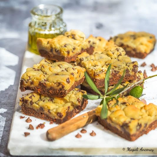 Brookies à l'huile d'olive goût à l'ancienne