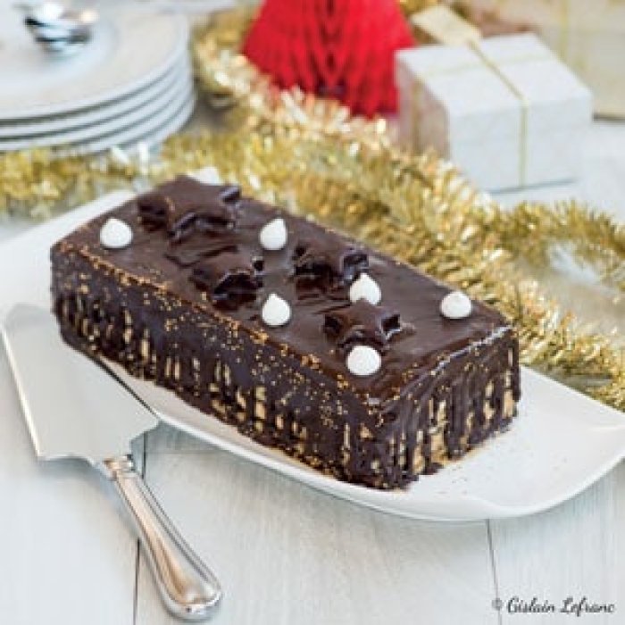 Bûche opéra à l'huile d'olive