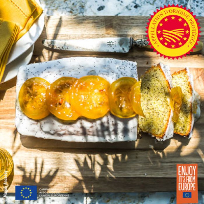 Cake citron pavot à l’huile d’olive de Nice AOP