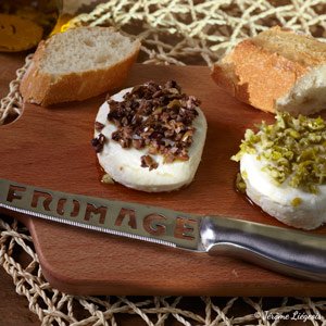 Chèvre frais à l'olive