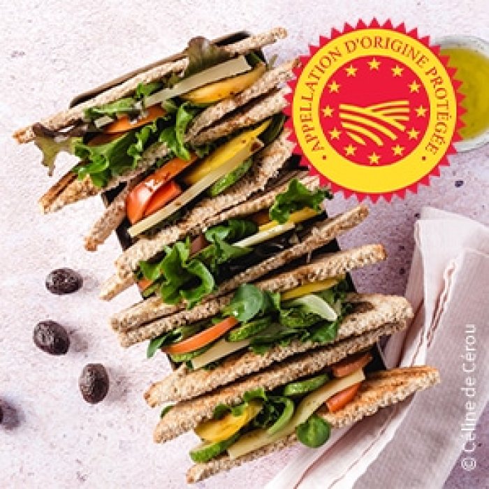 Club sandwich estival à l’huile d’olive de la Vallée des Baux-de-Provence AOP