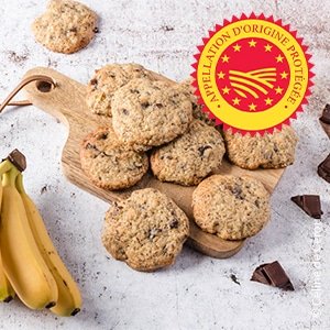 Cookies banane – chocolat – huile d’olive de Haute-Provence AOP