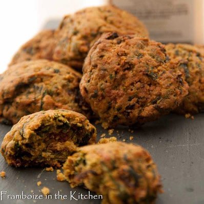 Cookies aux légumes et huile d’olive