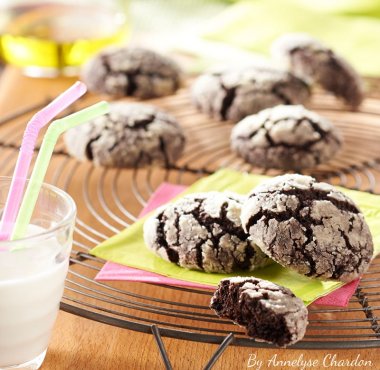 Cookies moelleux au chocolat et huile d’olive
