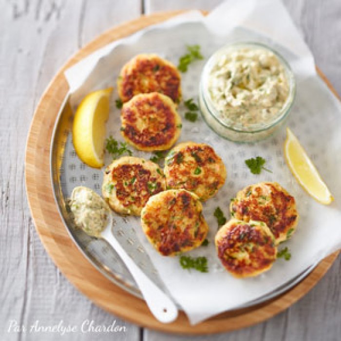 Croquettes au saumon et sauce tartare