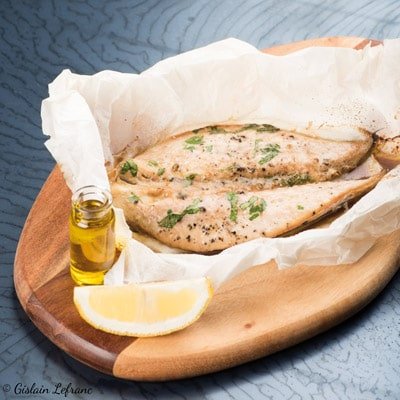 Filet de maquereau en papillote