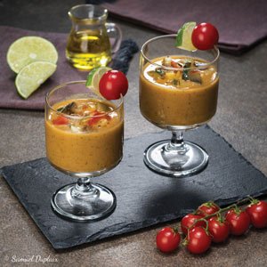 Gaspacho ratatouille à l'huile d'olive goût intense