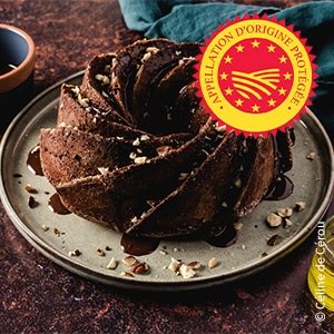 Gâteau choco-noisette-huile d’olive d’Aix-en-Provence – olives maturées AOP