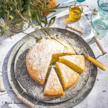 Gâteau noix de coco, ananas, huile d'olive