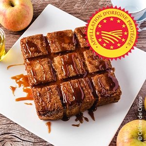 Gâteau pomme-caramel-huile d’olive de Nyons AOP