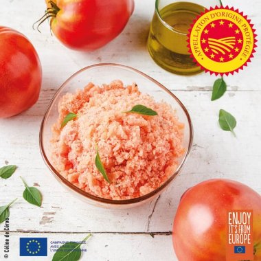 Granité de tomate à l'huile d'olive