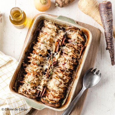 Gratin de légumes anciens