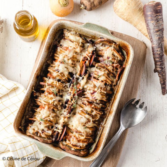 Gratin de légumes anciens