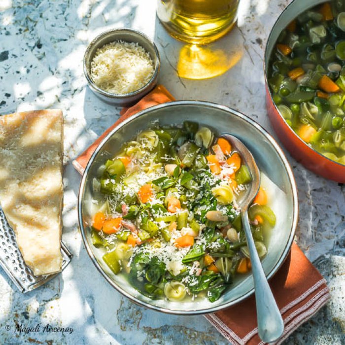 Minestrone à l'huile d'olive goût intense